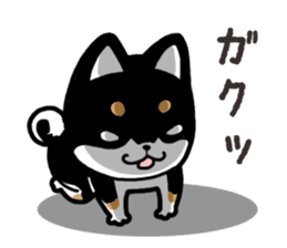 Negative black Shiba 2 sticker #13771542