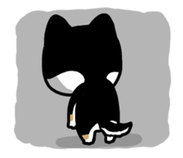 Negative black Shiba 2 sticker #13771546