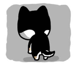 Negative black Shiba 2 sticker #13771546