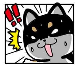 Negative black Shiba 2 sticker #13771548