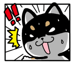 Negative black Shiba 2 sticker #13771548
