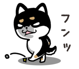 Negative black Shiba 2 sticker #13771557