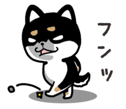 Negative black Shiba 2 sticker #13771557