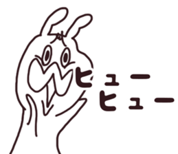 ennui rabbit sticker #13771802