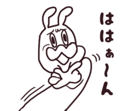 ennui rabbit sticker #13771814