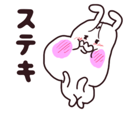 ennui rabbit sticker #13771815