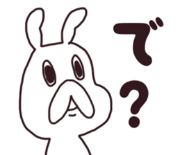 ennui rabbit sticker #13771820