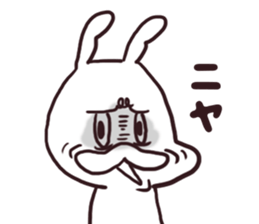 ennui rabbit sticker #13771829