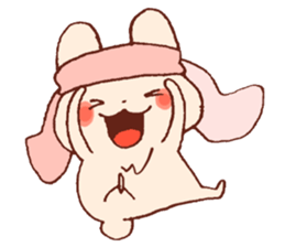 Yuruyuru Graffiti rabbit sticker #13772494