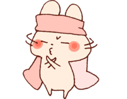 Yuruyuru Graffiti rabbit sticker #13772495