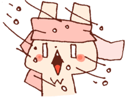 Yuruyuru Graffiti rabbit sticker #13772500