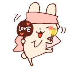 Yuruyuru Graffiti rabbit sticker #13772512