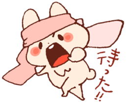 Yuruyuru Graffiti rabbit sticker #13772516