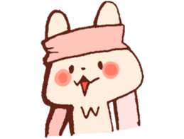 Yuruyuru Graffiti rabbit sticker #13772522