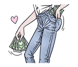 AsB - 134 Love Denim sticker #13772594