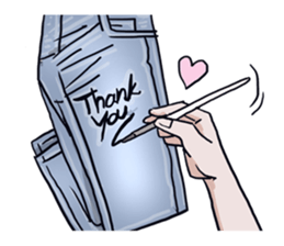 AsB - 134 Love Denim sticker #13772596