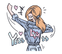 AsB - 134 Love Denim sticker #13772599