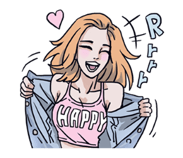 AsB - 134 Love Denim sticker #13772600