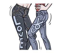 AsB - 134 Love Denim sticker #13772611