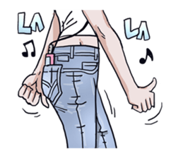 AsB - 134 Love Denim sticker #13772618