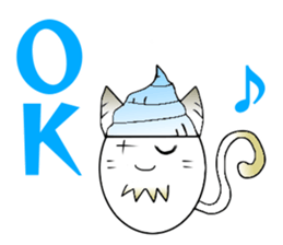 Okinawan dialect Sticker of demon cat sticker #13772628