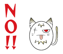 Okinawan dialect Sticker of demon cat sticker #13772629