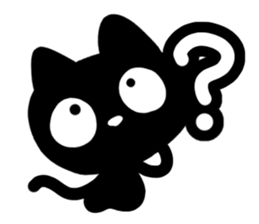 Very cute black cat. sticker #13772721