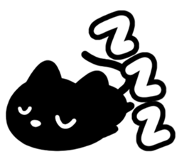 Very cute black cat. sticker #13772732