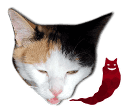 TSUKUNE the Calico Cat and Pencoro sticker #13773063