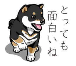 Wanko-Biyori Puppy of Black Shiba Inu sticker #13773357