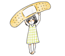 The girl palm-size sticker #13773404