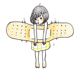 The girl palm-size sticker #13773405