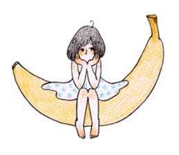 The girl palm-size sticker #13773407