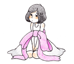 The girl palm-size sticker #13773414