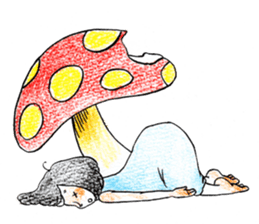 The girl palm-size sticker #13773415