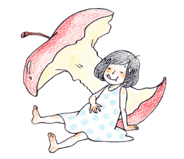 The girl palm-size sticker #13773416