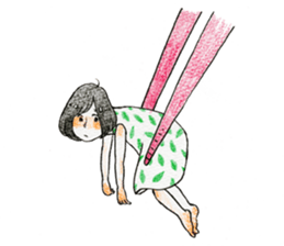 The girl palm-size sticker #13773417