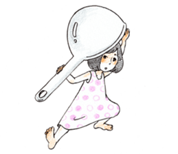 The girl palm-size sticker #13773421