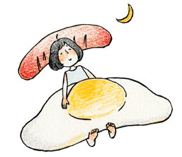 The girl palm-size sticker #13773423