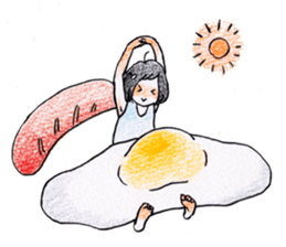 The girl palm-size sticker #13773424