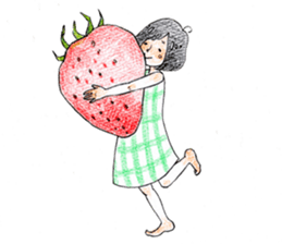 The girl palm-size sticker #13773425