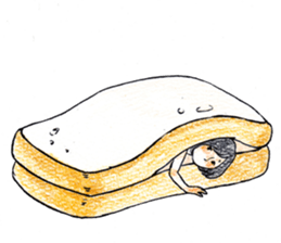 The girl palm-size sticker #13773426