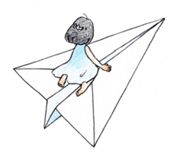 The girl palm-size sticker #13773427