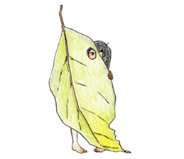 The girl palm-size sticker #13773428