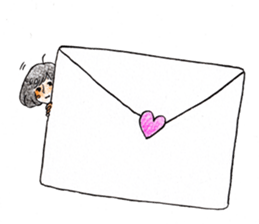 The girl palm-size sticker #13773429