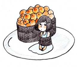 The girl palm-size sticker #13773431