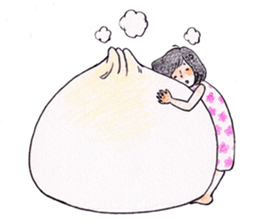 The girl palm-size sticker #13773436