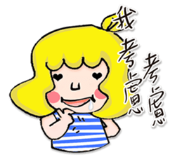Miss Nothing - don't worry be happy sticker #13773600