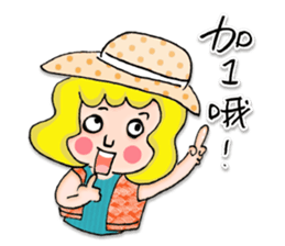 Miss Nothing - don't worry be happy sticker #13773602
