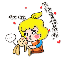 Miss Nothing - don't worry be happy sticker #13773605